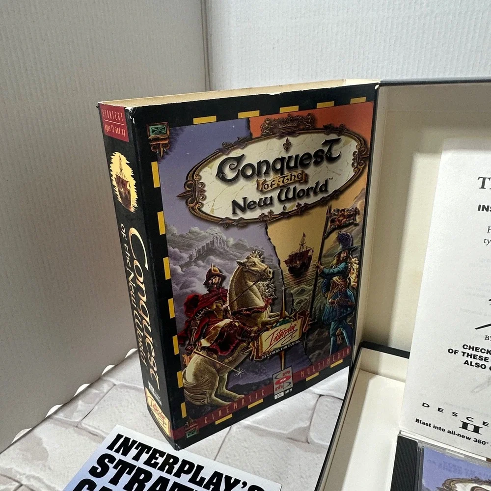 Conquest of the New World PC CD ROM‎ Strategy Game Interplay 1996 Vintage